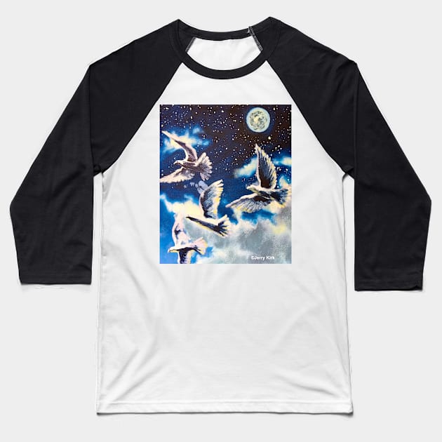 'For the Moon, A Ballet' Baseball T-Shirt by jerrykirk